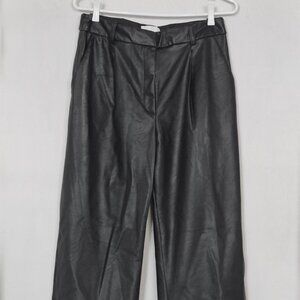 black faux leather pants, 10